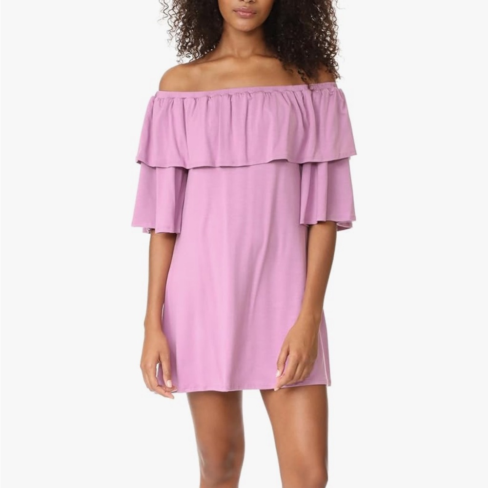 Rachel Pally Kylian dress Violeta ruffle off the shoulder womens large
